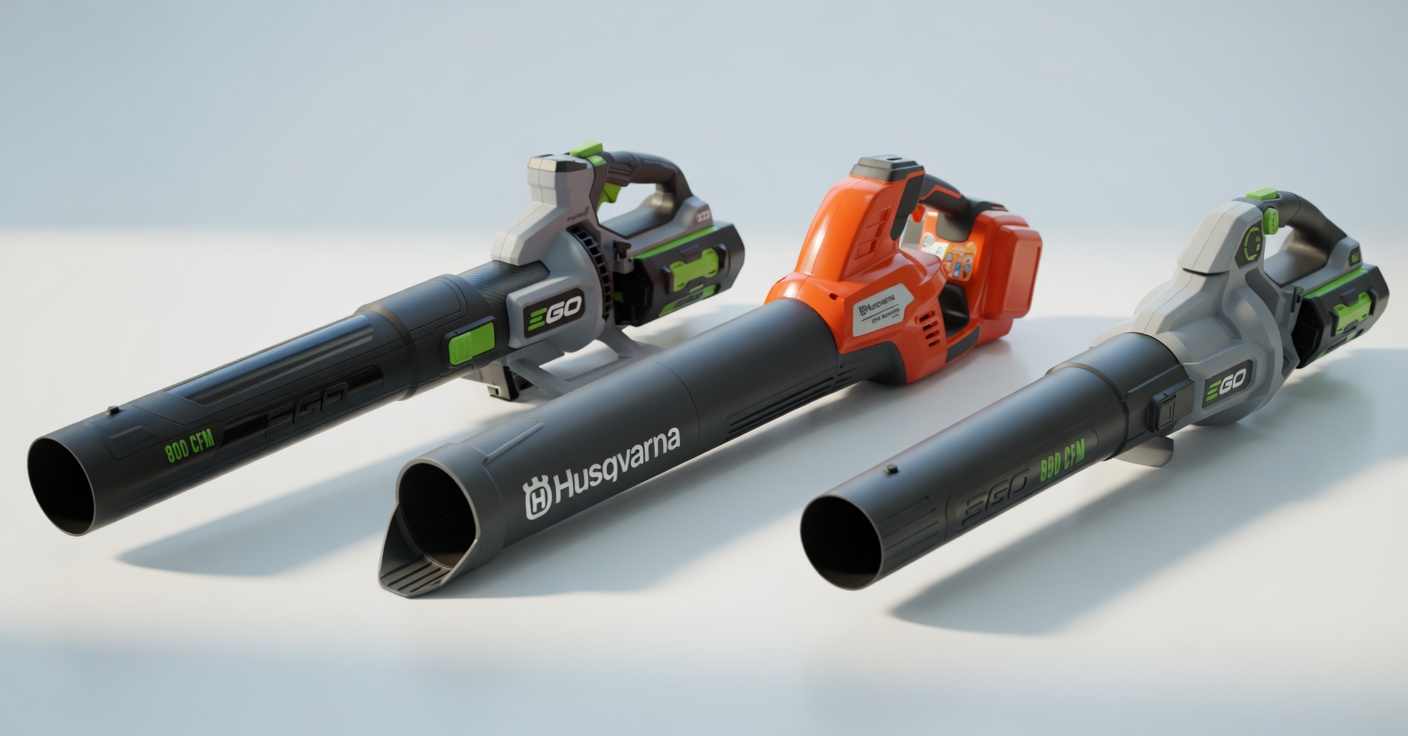 Milwaukee M18 FUEL alongside EGO and Husqvarna competitors