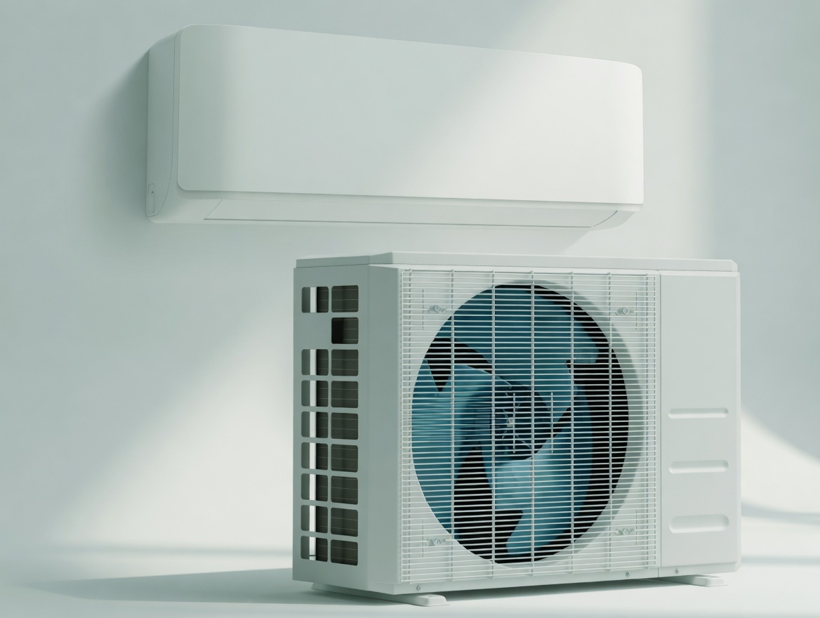 MrCool DIY 5th Gen complete system — indoor head + outdoor condenser